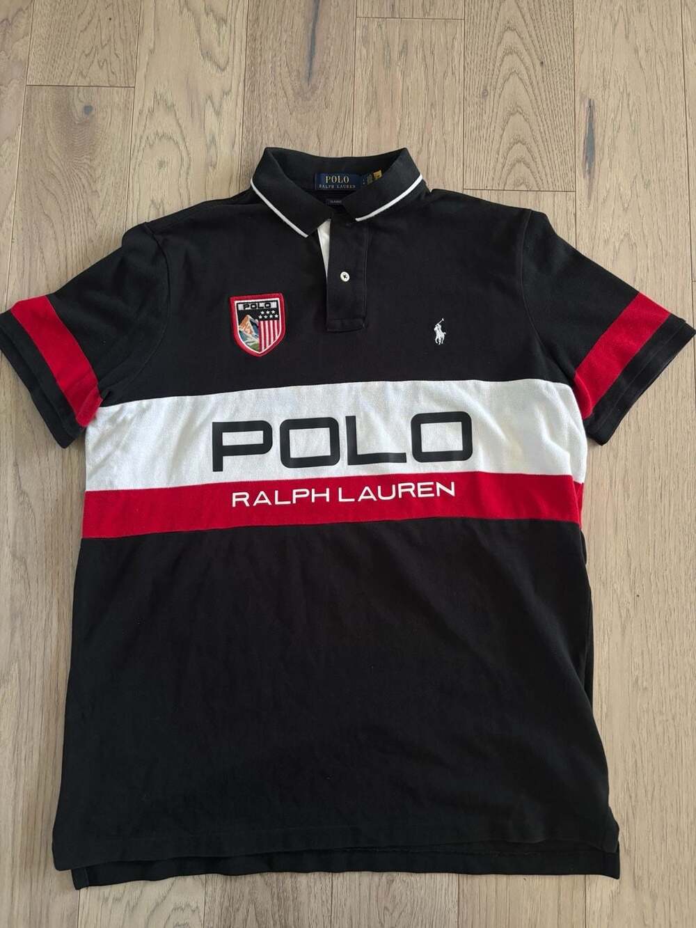 Polo Ralph Lauren Classic Fit Alpine Crest Colorblock Polo Shirt
